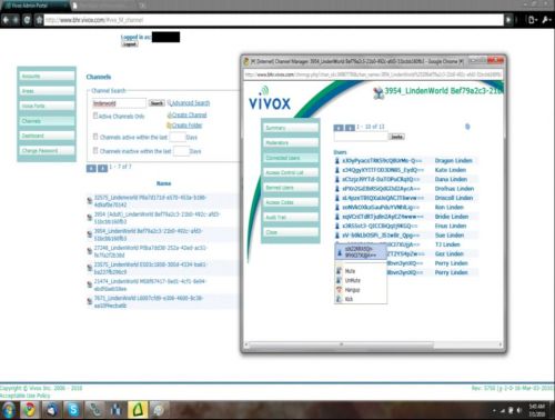 Vivox channel manager