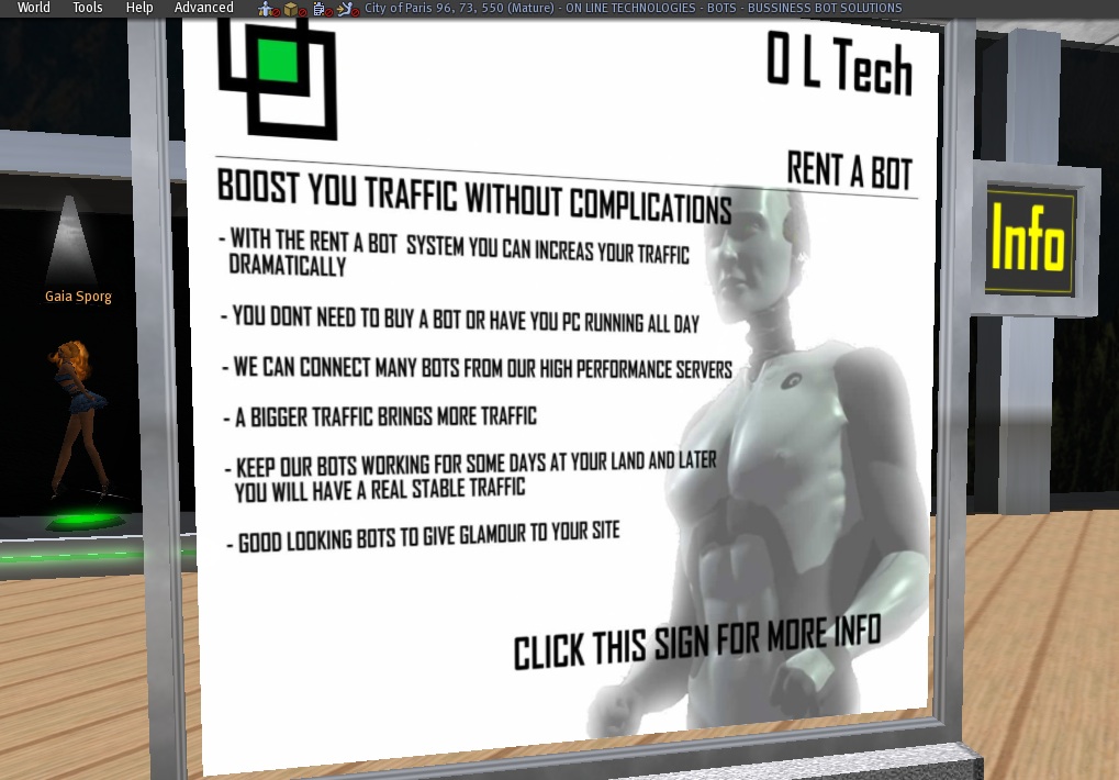 Second Life Traffic Bot Program